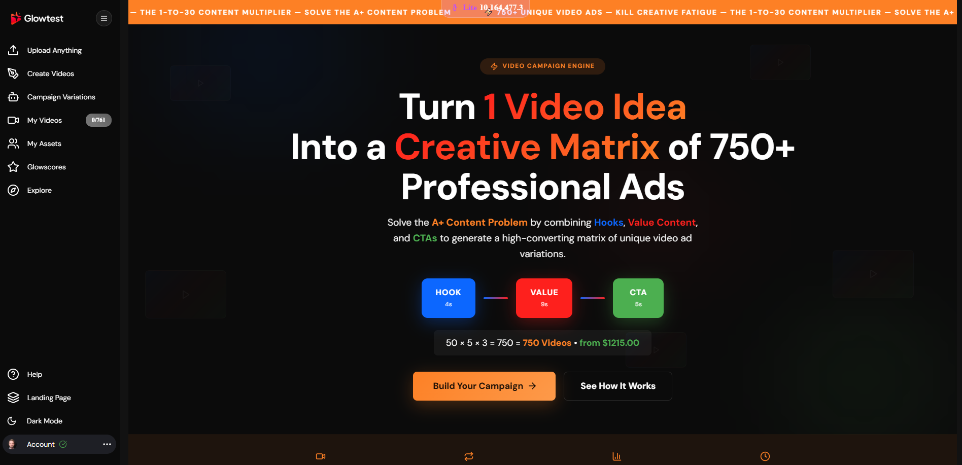 Glowtest.it Example