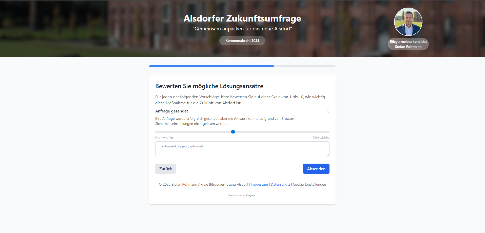Political Validation Example